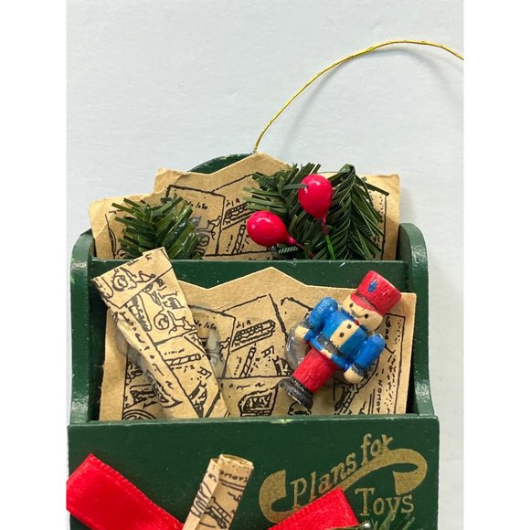 Plans for Toys Wooden Christmas Tree Ornament Vintage Santa's Workshop - Picture 2 of 6